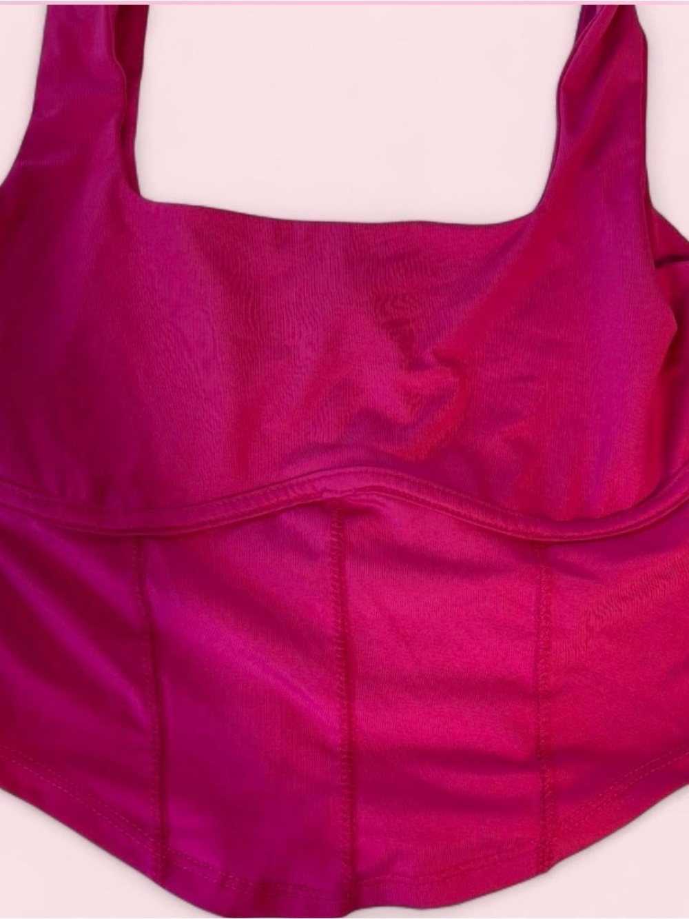 Women’s Fuchsia Bustier Tank Top